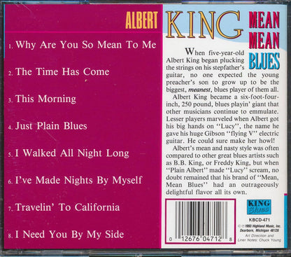Albert King  - Mean Mean Blues Music CD