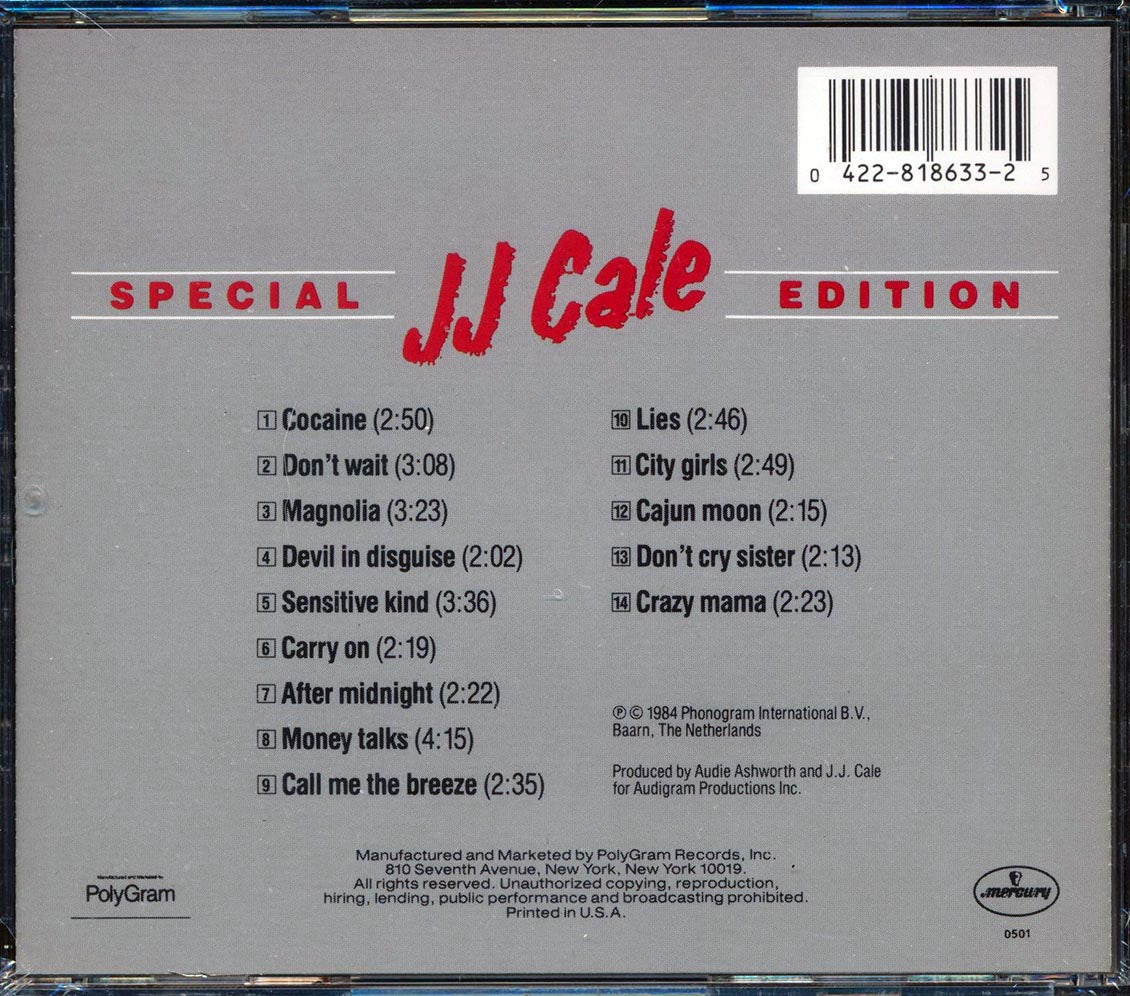 J.J. Cale - Special Edition Music CD