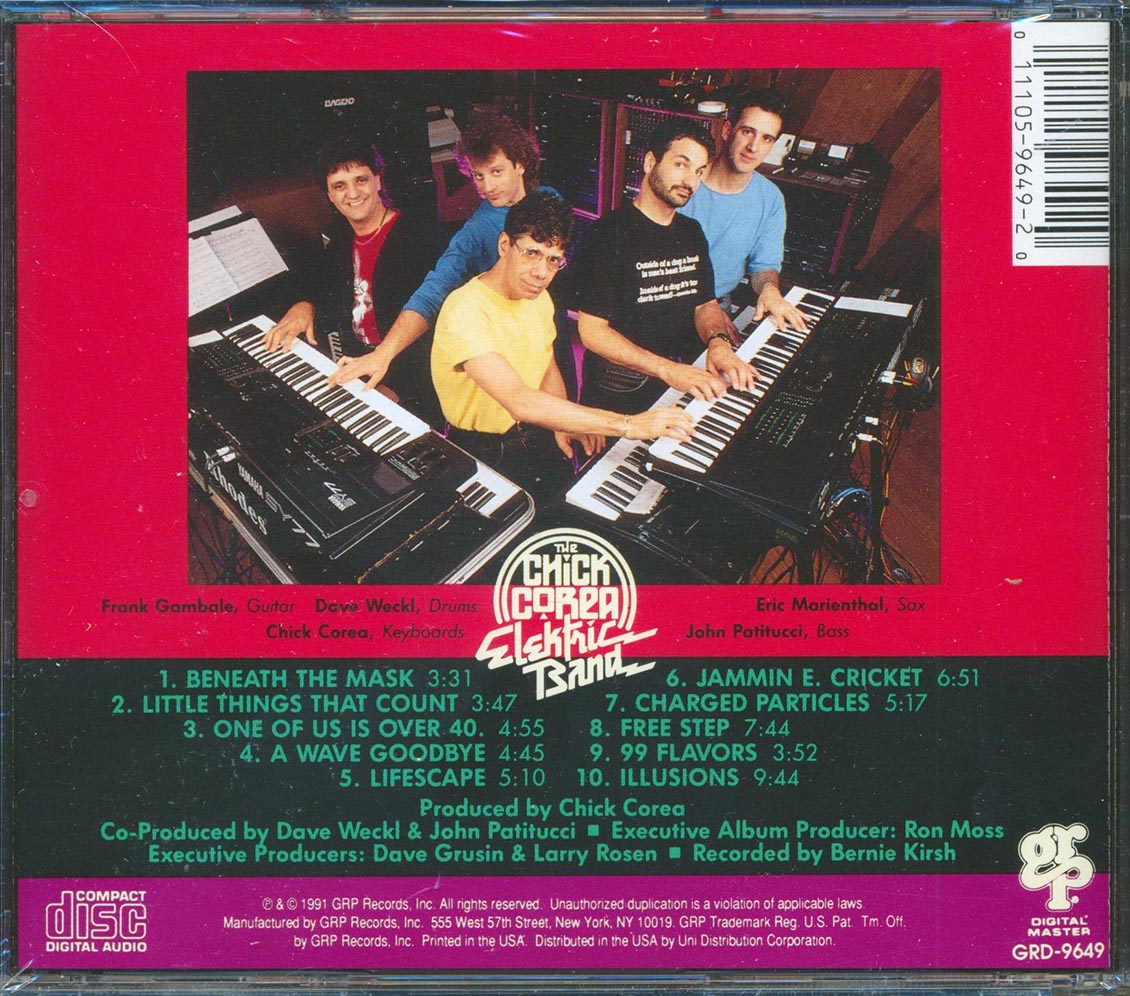 The Chick Corea Elektric Band - Beneath The Mask Music CD