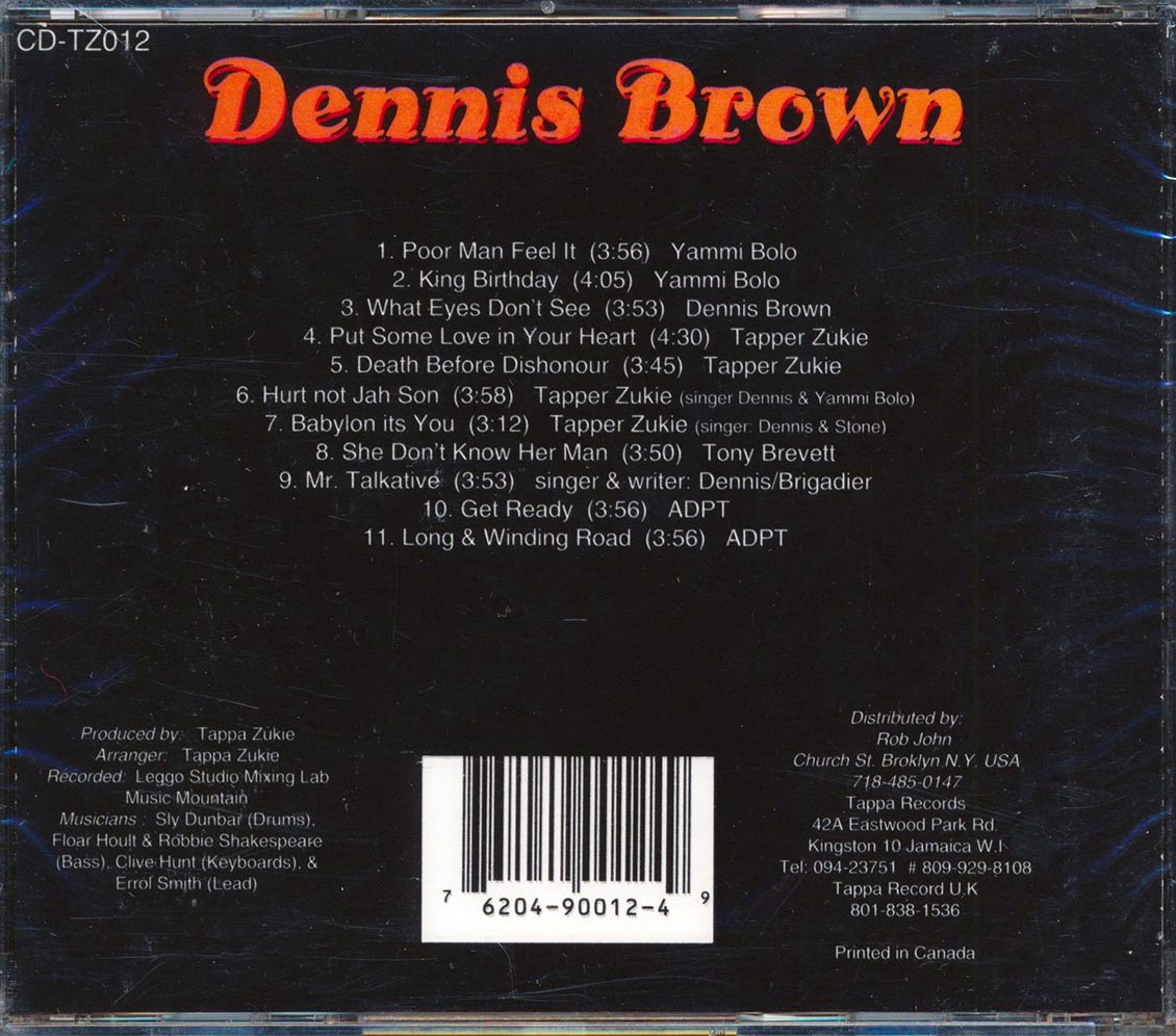 Dennis Brown - Give Prasies Music CD