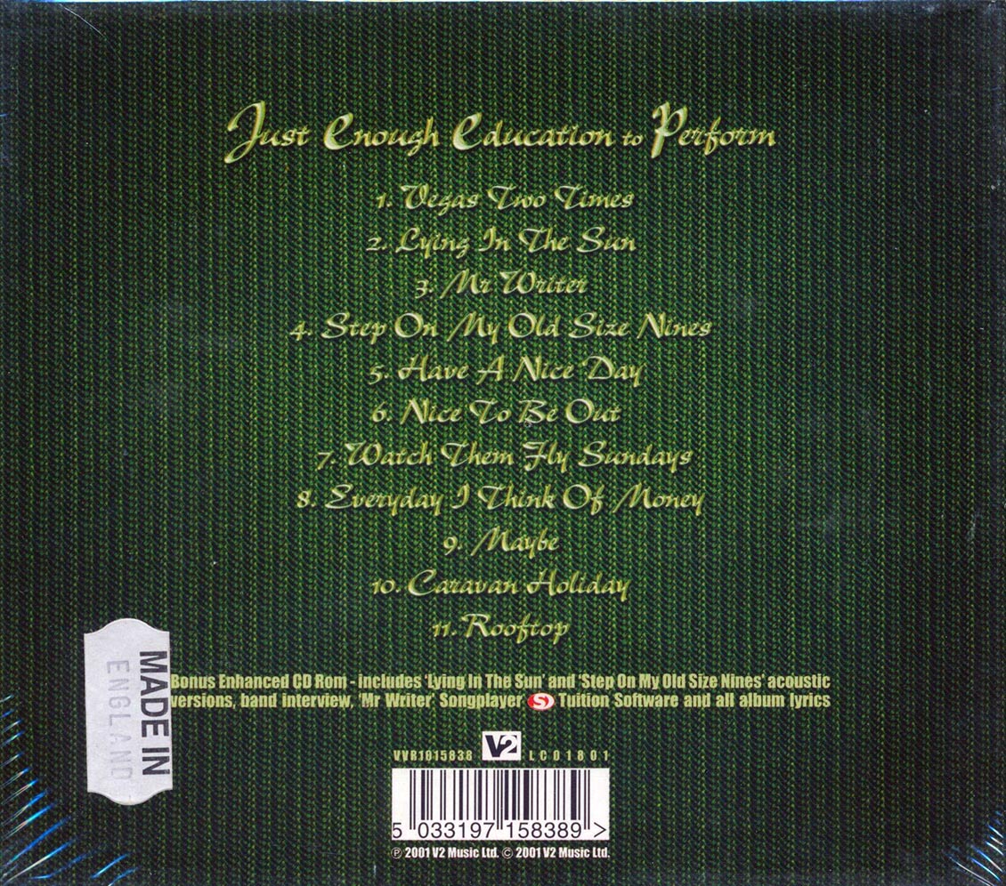 Stereophonics - Just Enough Education To Perform Music CD