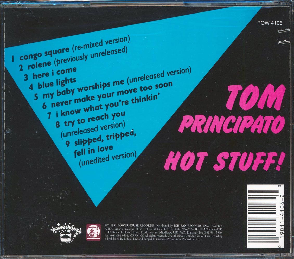 Tom Principato  - Hot Stuff Music CD
