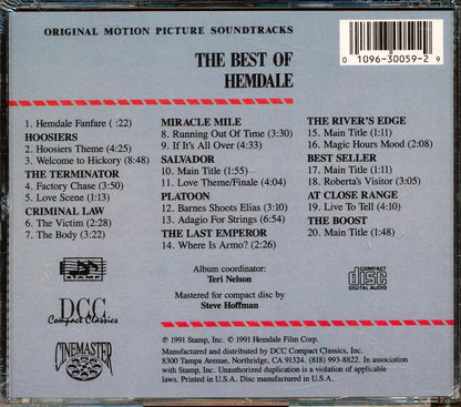 Jerry Goldsmith, Tangerine Dream, Brad Fiedel, Etc. - The Best Of Hemdale Music CD