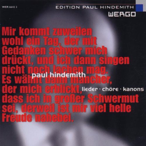 Hindemith / Rundfunkchor Berlin - Lieder / Chore / Kanons - Music CD