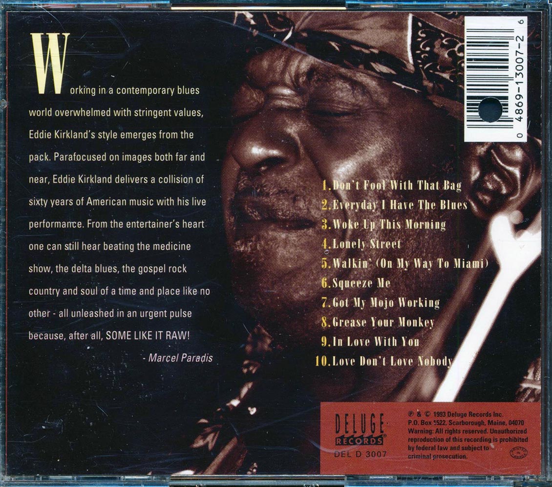 Eddie Kirkland  - Some Like It Raw  (marked/ltd stock) Music CD
