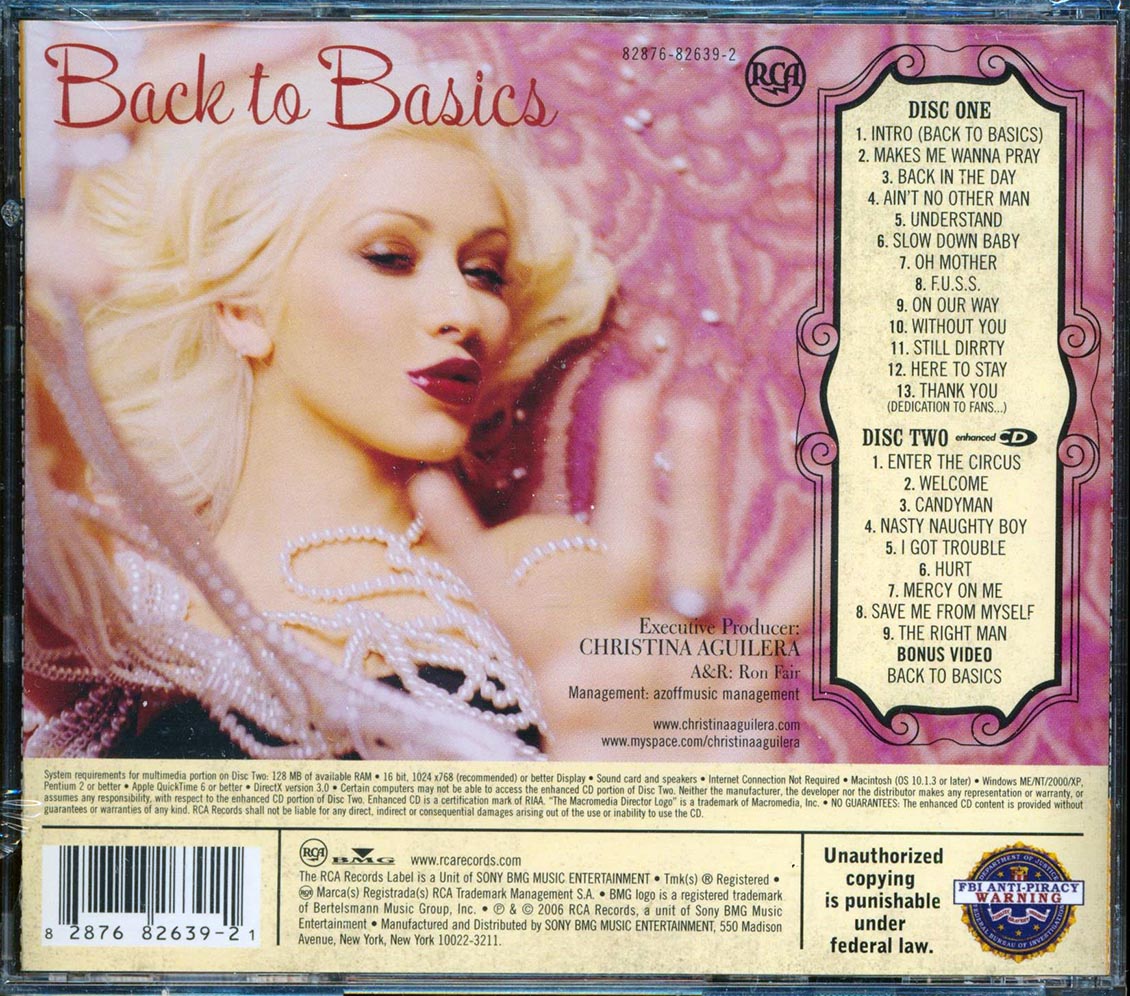 Christina Aguilera - Back To Basics  (2xCD) Music CD