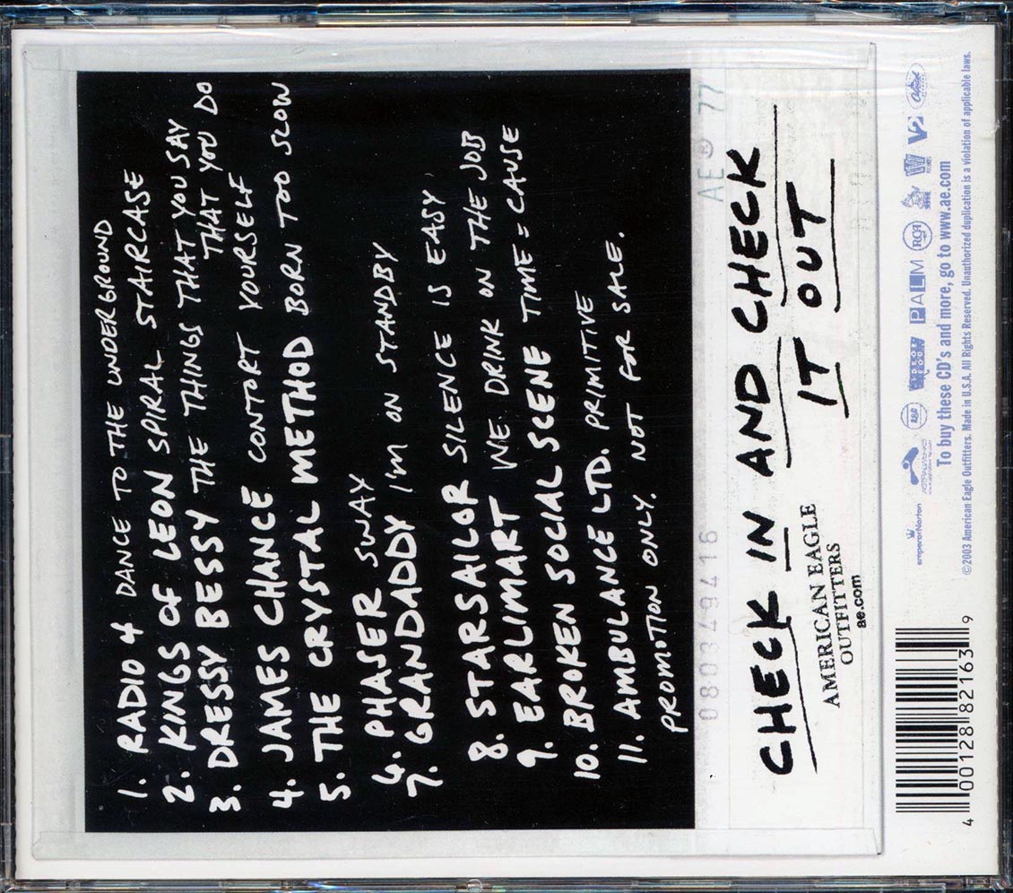 Radio 4, Kings Of Leon, James Chance, Etc. - American Eagle Outfitters: The Only Spring Break CD You Will Need Music CD