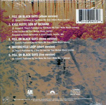 Soundgarden  - Fell On Black Days Music CD