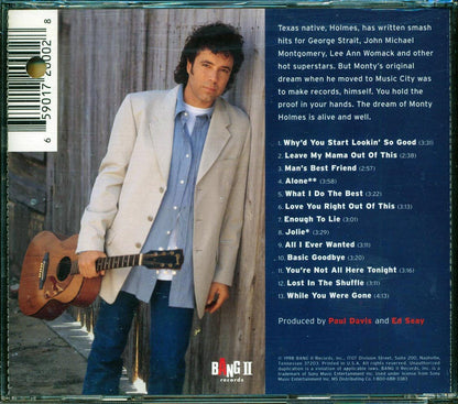 Monty Holmes - All I Ever Wanted  (marked/ltd stock) Music CD
