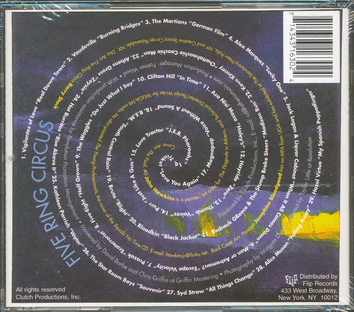 Vaudeville, The Martians, Vigilantes Of Love, Etc. - Five Ring Circus: 29 Bands From Athens Georgia Music CD