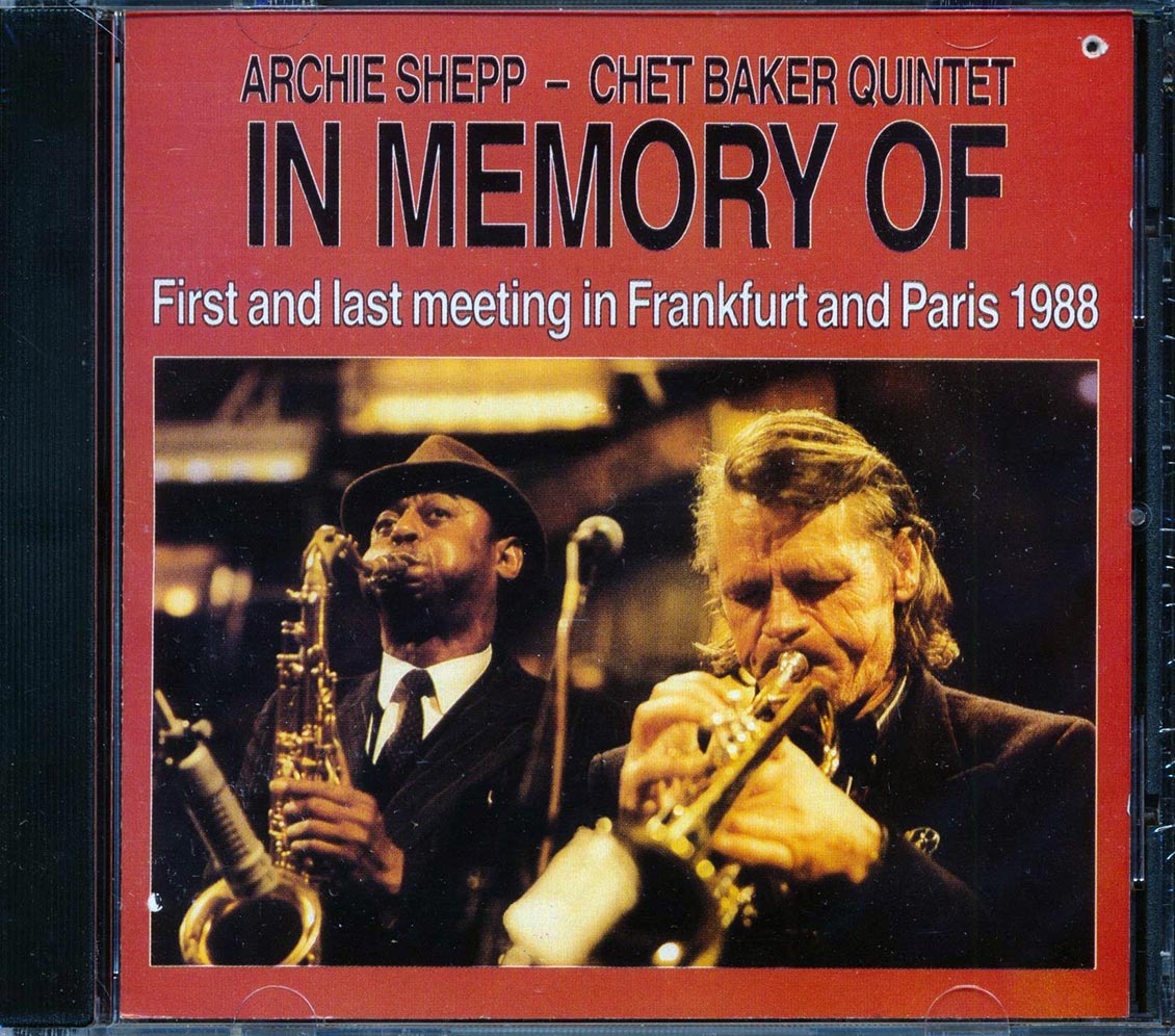 Archie Shepp & Chet Baker Quintet - In Memory Of  (marked/ltd stock) Music CD