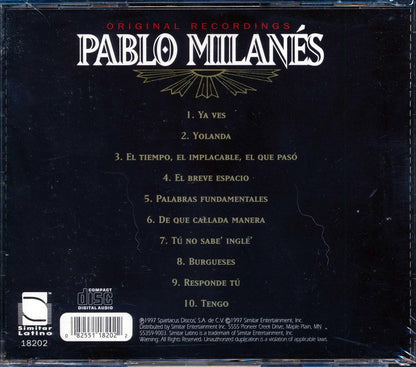 Pablo Milanes - Clasicos De Cuba Music CD