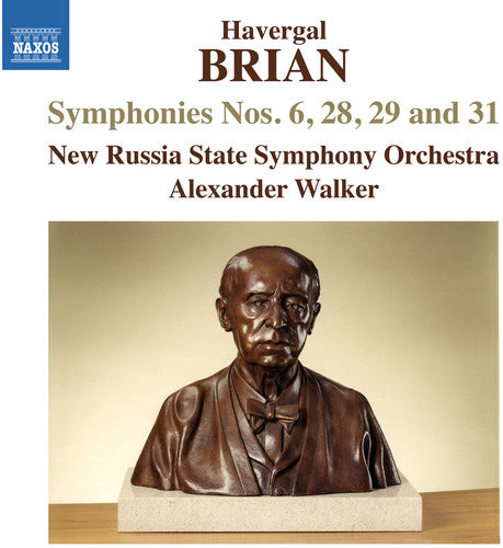 the album cover for Brian / New Russia State Symphony Orchestra / Walk - Symphonies Nos. 6 & 28 & 29 & 31