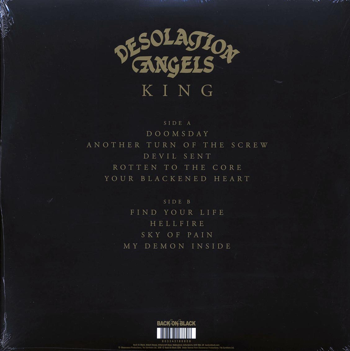 Desolation Angels - King Vinyl Record