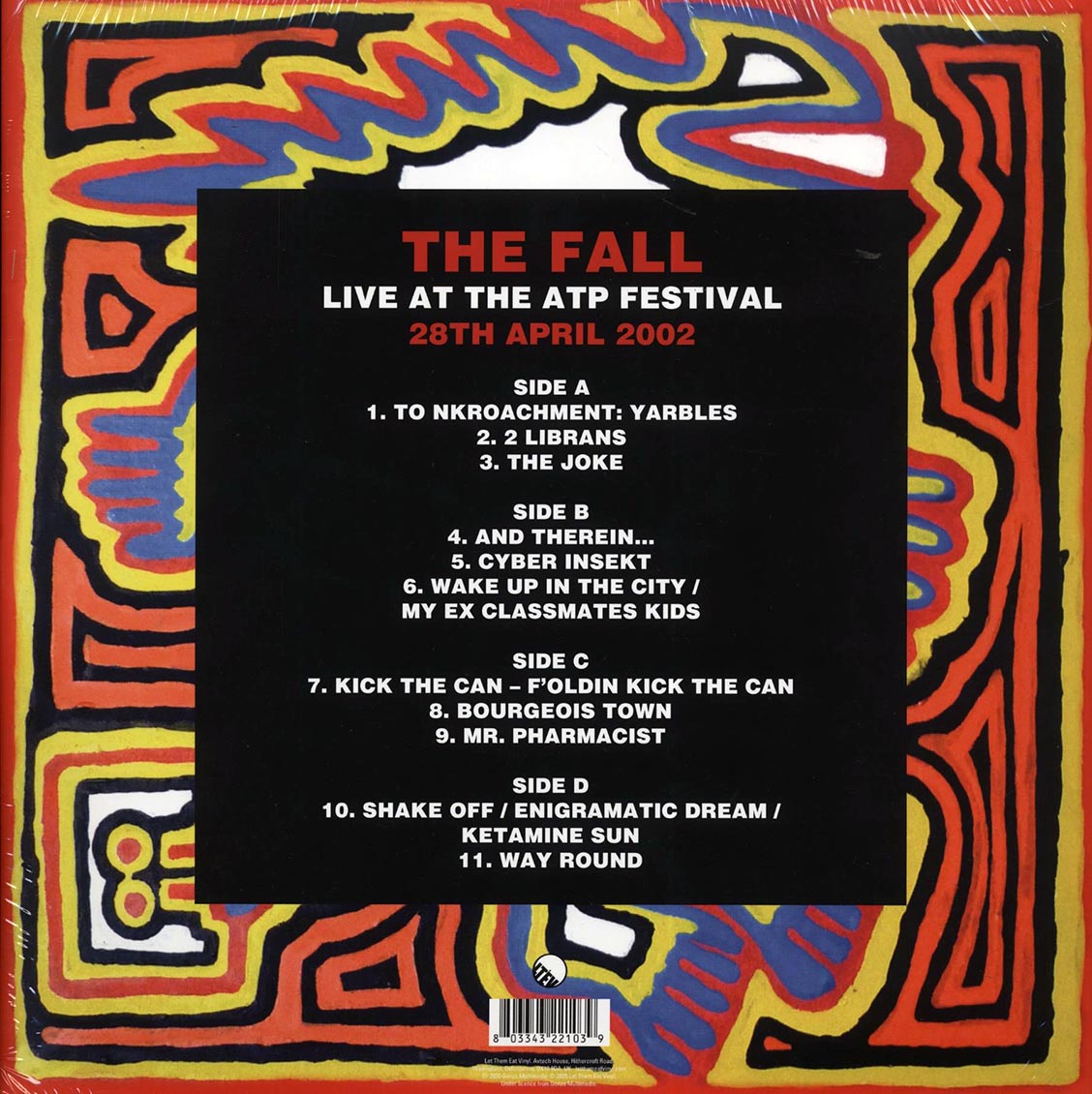 The Fall - Live At The ATP Festival, 28th April 2002 (2xLP) Vinyl Record