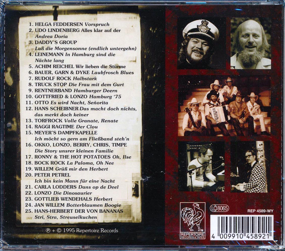 Helga Feddersen, Udo Lindenberg, Rudolf Rock, Etc. - Hamburg 75 Jungs War Das Gemutlich  (marked/ltd stock) Music CD