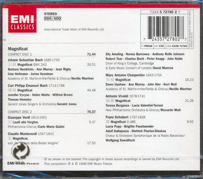 Marc Antoine, Antonio Vivaldi, Johann Sebastian Bach, Etc. - Magnificat  (2xCD) Music CD
