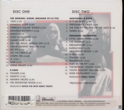 Sonic Youth  - Dirty  (35 tracks) (2xCD) (deluxe 4-fold digipak) (remastered) (deluxe edition) Music CD