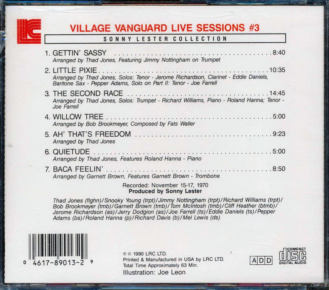Thad Jones, Mel Lewis Big Band  - Village Vanguard Live Sessions 3 Music CD