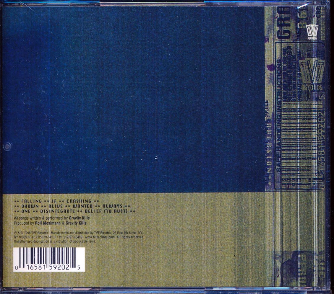 Gravity Kills  - Peversion Music CD