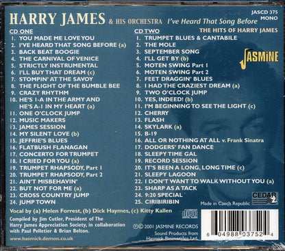 Harry James & His Orchestra - I've Heard That Song Before (2xCD) Music CD