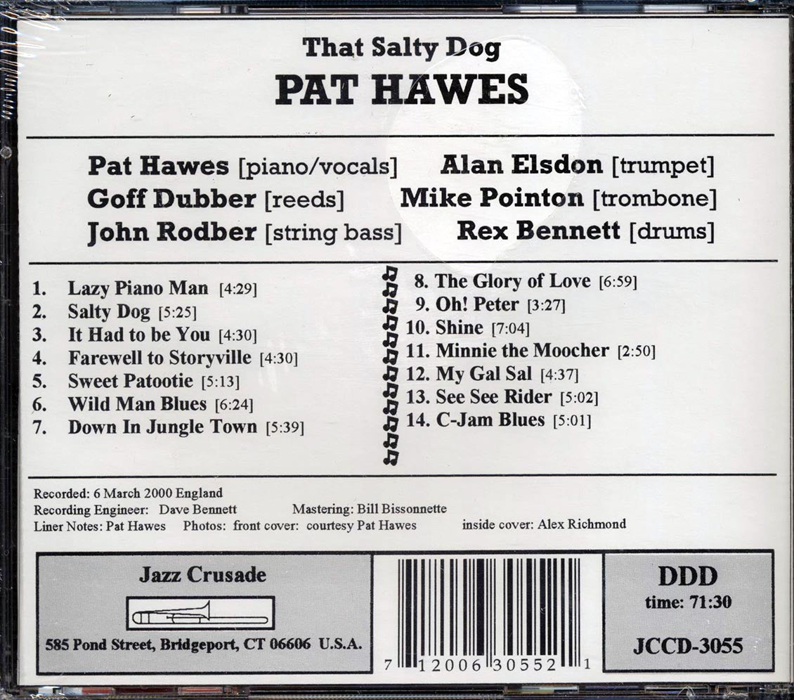 Pat Hawes - That Salty Dog Music CD