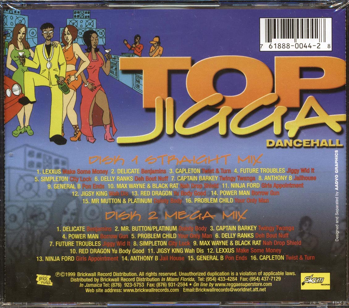 Lexxus, Capleton, Anthony B, Etc. - Top Jigga Dancehall (2xCD) Music CD