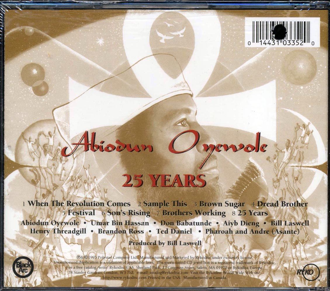 Abiodun Oyewole - 25 Years (marked/ltd stock) Music CD