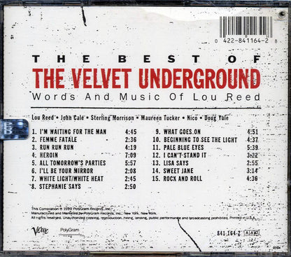 The Velvet Underground - The Best Of The Velvet Underground: Words And Music Of Lou Reed (marked/ltd stock) Music CD