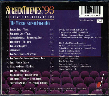 Michael Garson - Screen Themes '93: The Best Film Scores Of 1993 (marked/ltd stock) Music CD
