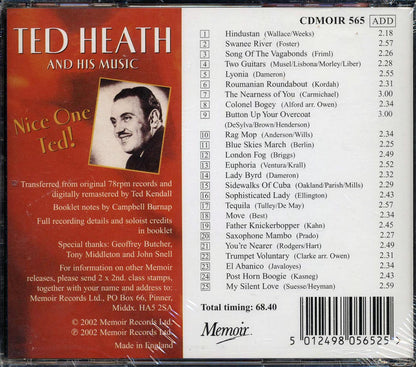 Ted Heath - Nice One Ted Music CD