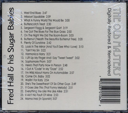 Fred Hall & His Sugar Babies, Arthur Fields - Fred Hall & His Sugar Babies Featuring Arthur Fields (24 tracks) (remastered) Music CD