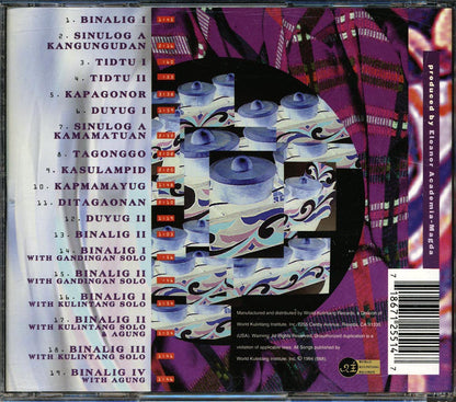World Kulintang Institute - Kulintang: Ancient Gong/Drum Music From The Southern Philippines Music CD