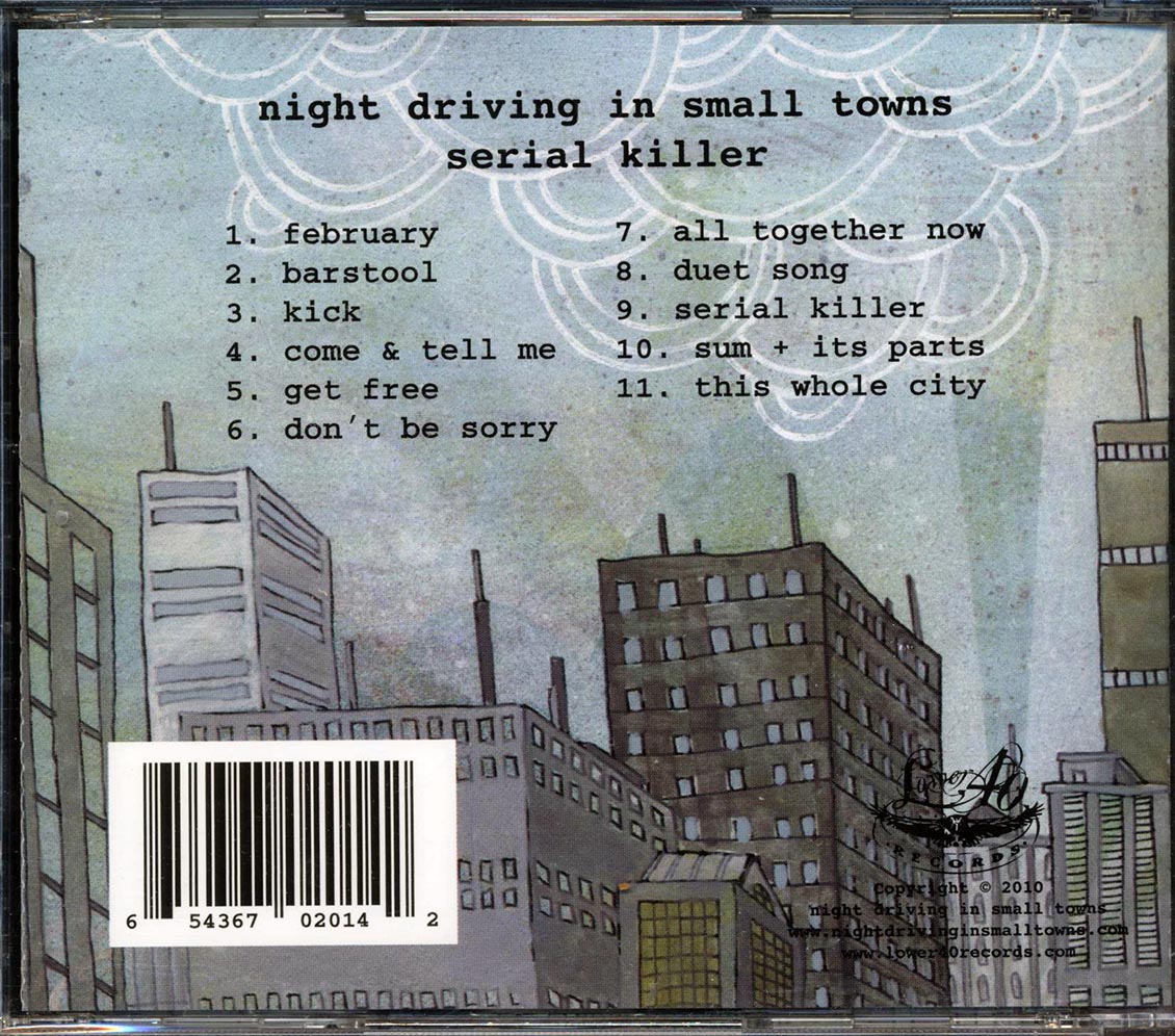 Night Driving In Small Towns - Serial Killer Music CD