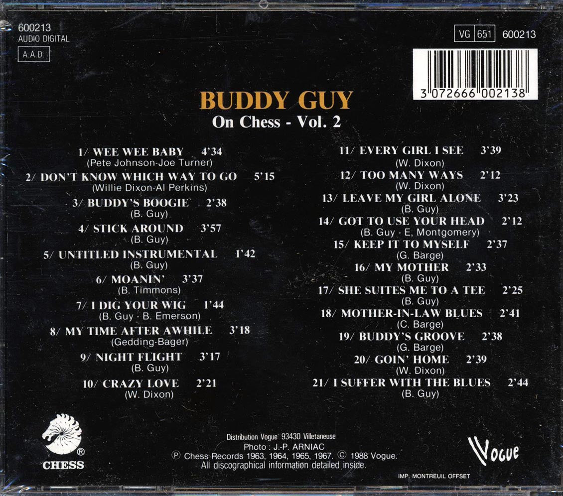 Buddy Guy - On Chess Volume 2 Music CD