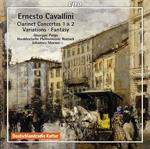 the album cover for Cavallini / Porgo / North German Philharmonic - Clarient Concertos Nos. 1 & 2