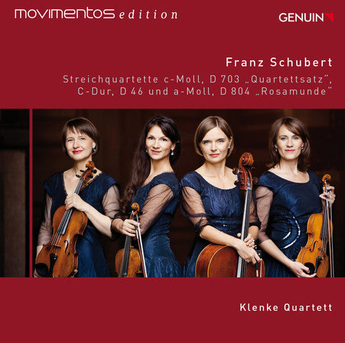 the album cover for Schubert / Klenke Quartet - String Quartets