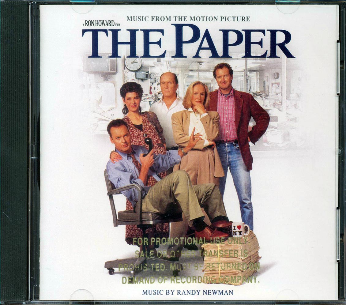 Randy Newman - The Paper Music Form The Motion Picture Music CD