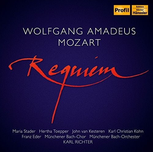 Mozart / Stader / Munich Bach Choir & Orchestra - Requiem - Music CD