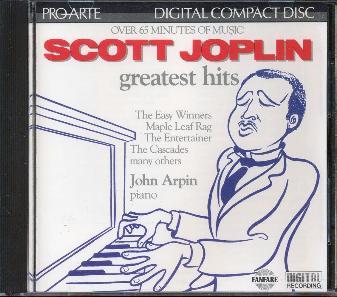 Scott Joplin, John Arpin  - Scott Joplin Greatest Hits Music CD