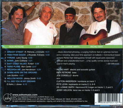 Richie Hart With Joe Corsello, Rick Petrone, Dr. Lonnie Smith  - Greasy Street Music CD