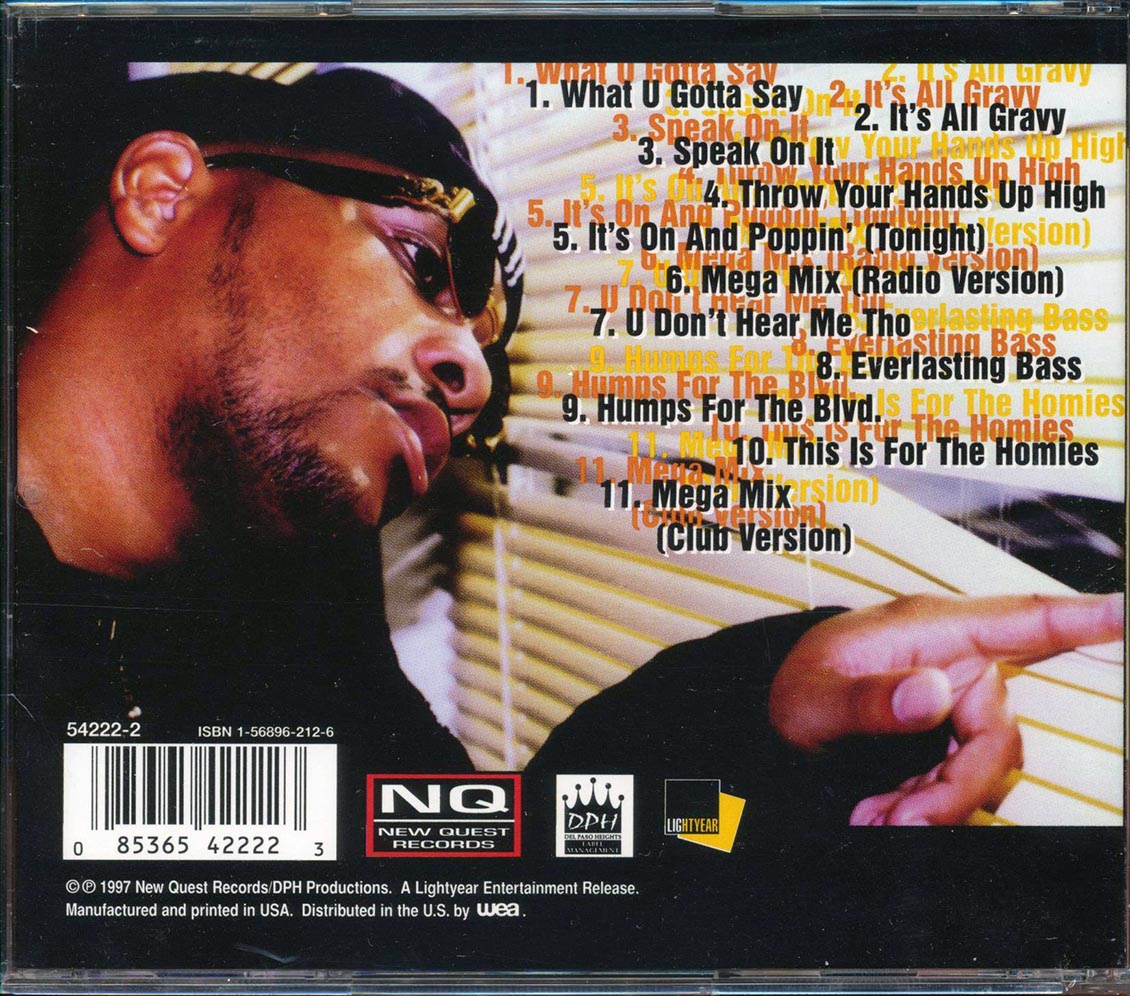 Rodney O  - What U Gotta Say  (marked/ltd stock) Music CD