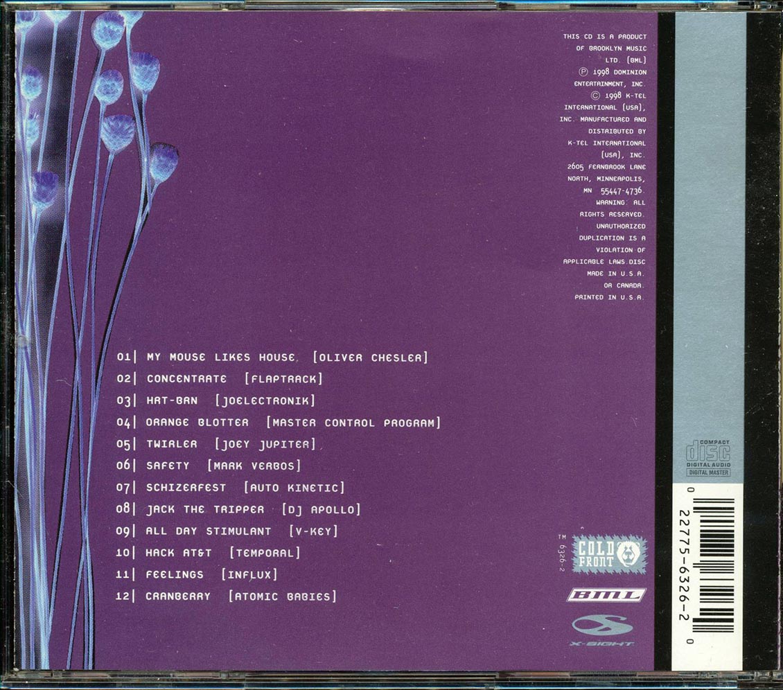 The Horrorist, Flaptrack, Joey Jupiter, Etc. - In The Mix: Techno Music CD