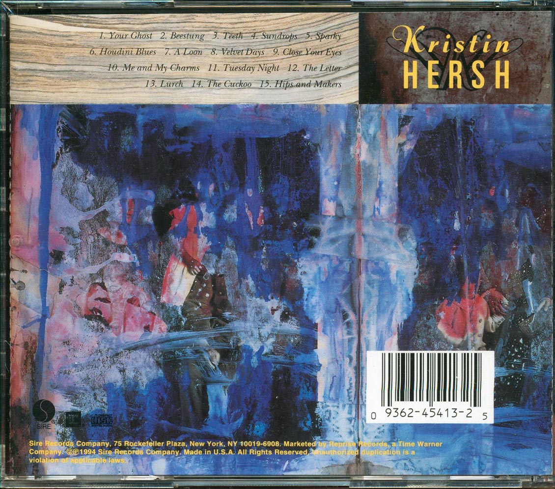Kristin Hersh - Hips And Makers (promo) Music CD