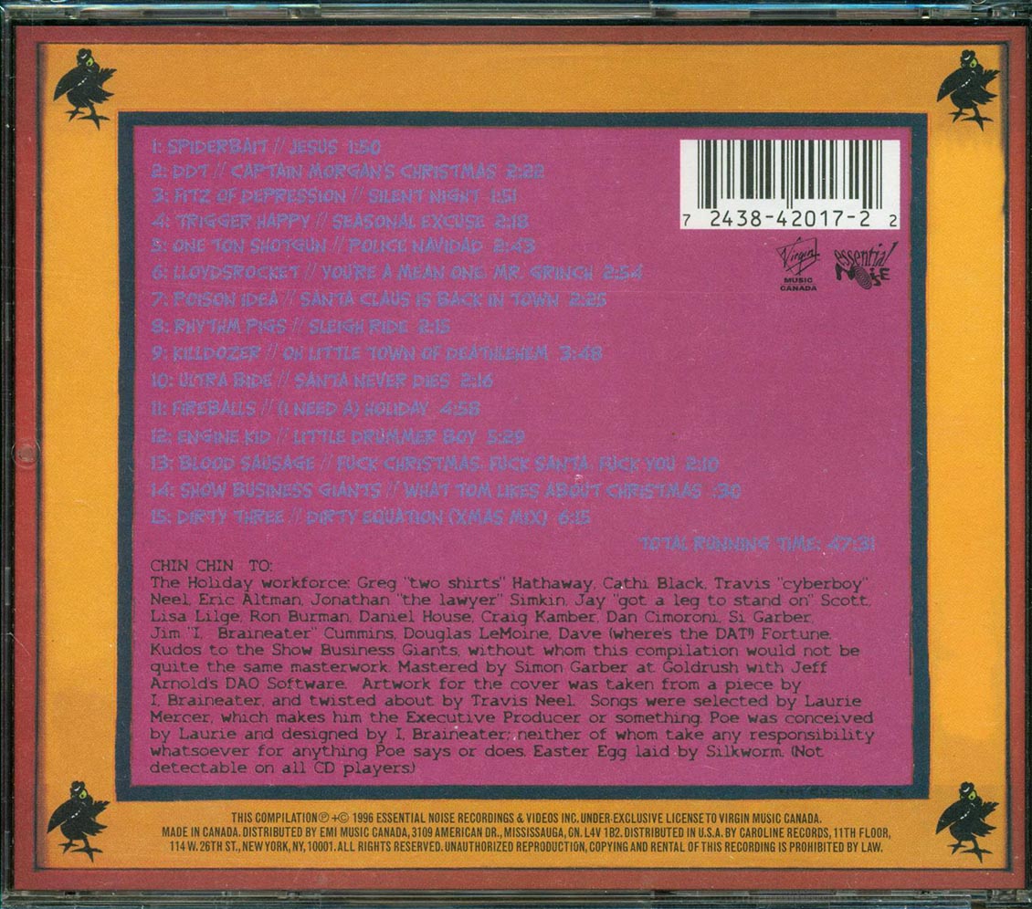 Silkworm, Spiderbait, Fitz Of Depression, Etc. - Hardcore Holiday Music CD