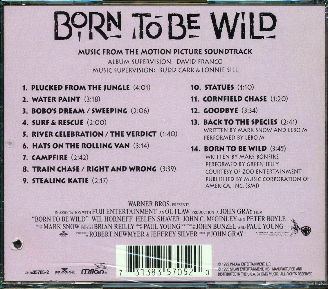 Mark Snow - Born To Be Wild: Music From The Motion Picture Soundtrack Music CD