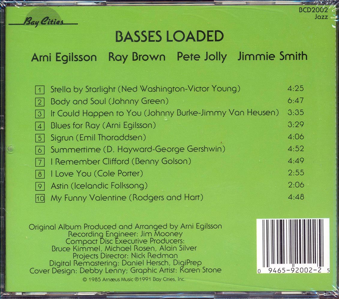 Arni Egilsson - Basses Loaded Music CD