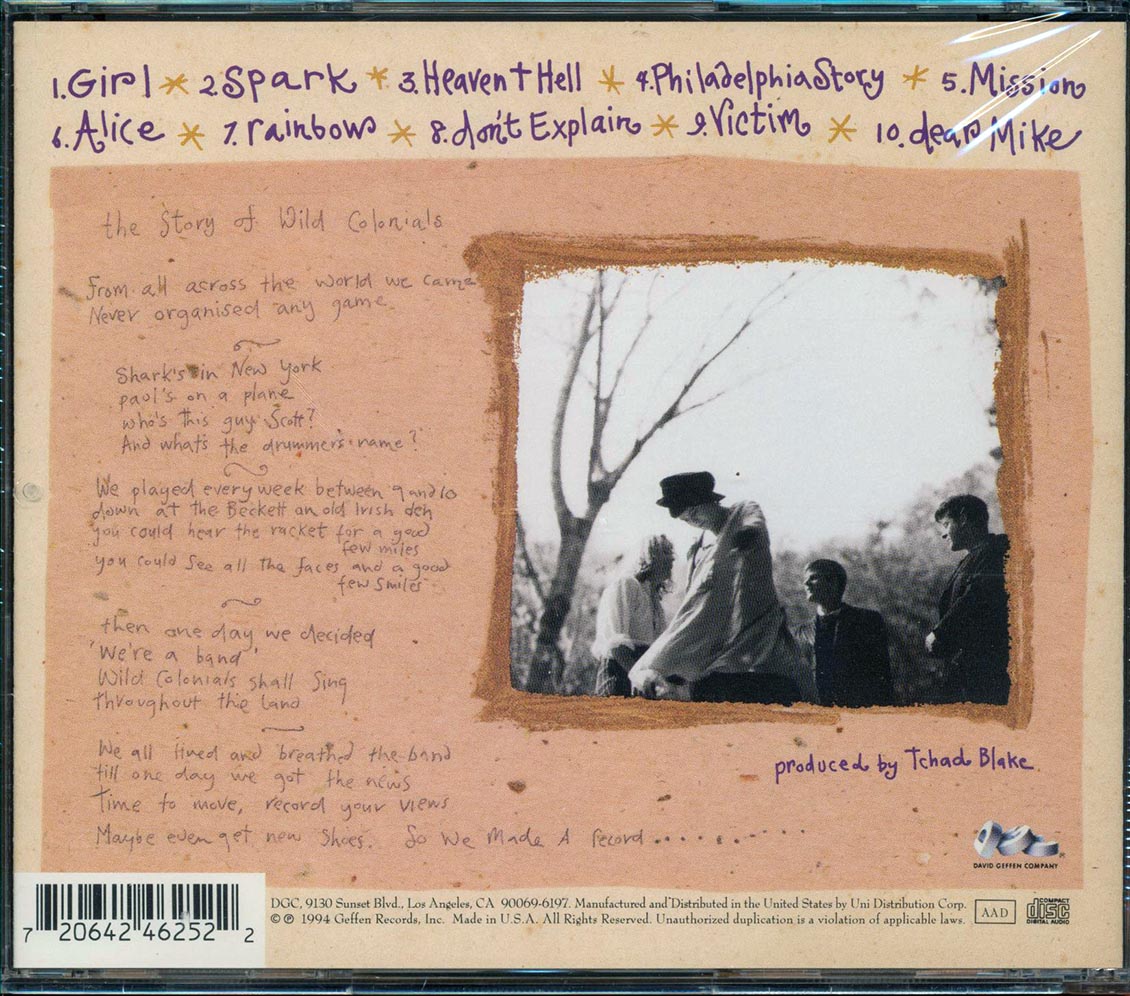 Wild Colonials - Fruit Of Life Music CD