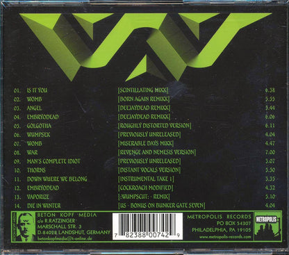 Wumpscut - Born Again Music CD