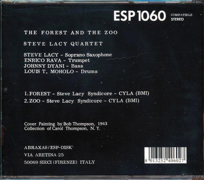 Steve Lacy - The Forest And The Zoo Music CD